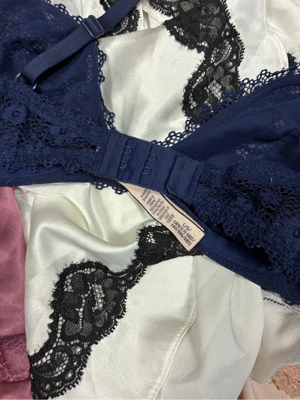 Victoria Secret 7 Piece Bundle Items 2 Satin Slips Camisole Shorts Panties - Picture 15 of 16